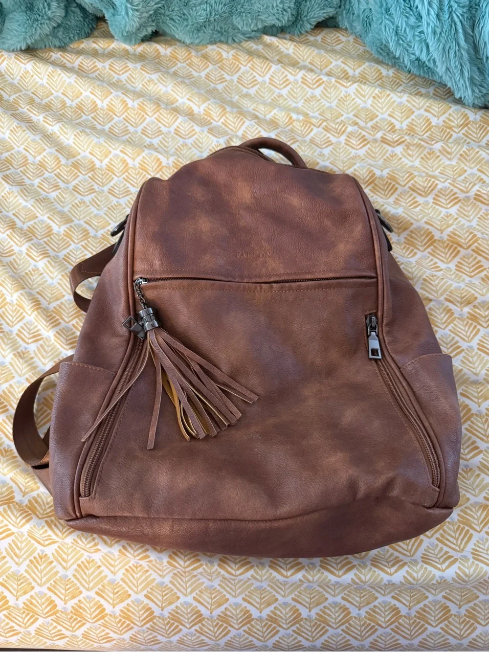 black leather backpack men travel FR Fashion Co. Men's 17